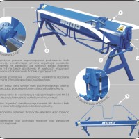 ZG-1600/2.5 Zaginarka Ręczna Zaginarka Ręczna do blachy - Zdjęcie 9